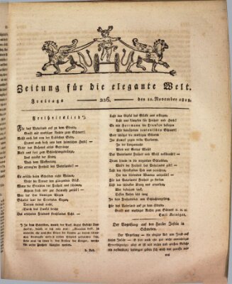 Zeitung für die elegante Welt Freitag 12. November 1813