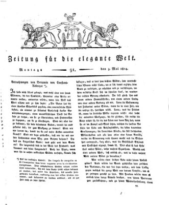 Zeitung für die elegante Welt Montag 9. Mai 1814