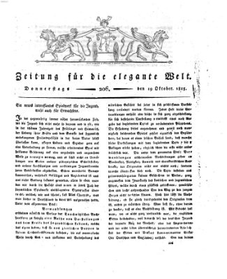 Zeitung für die elegante Welt Donnerstag 19. Oktober 1815