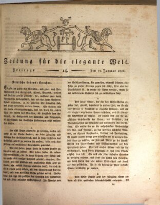 Zeitung für die elegante Welt Freitag 19. Januar 1816