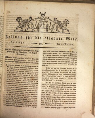 Zeitung für die elegante Welt Freitag 17. Mai 1816
