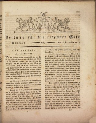 Zeitung für die elegante Welt Montag 16. Dezember 1816