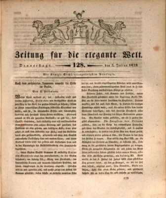 Zeitung für die elegante Welt Donnerstag 3. Juli 1828