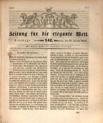 Zeitung für die elegante Welt Dienstag 22. Juli 1828