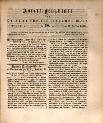 Zeitung für die elegante Welt Dienstag 22. Juli 1828