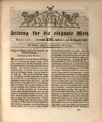 Zeitung für die elegante Welt Montag 24. November 1828