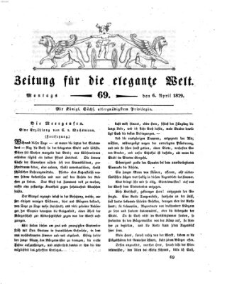 Zeitung für die elegante Welt Montag 6. April 1829