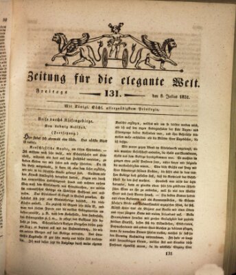 Zeitung für die elegante Welt Freitag 8. Juli 1831
