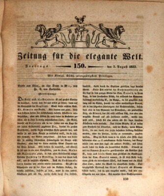 Zeitung für die elegante Welt Freitag 3. August 1832