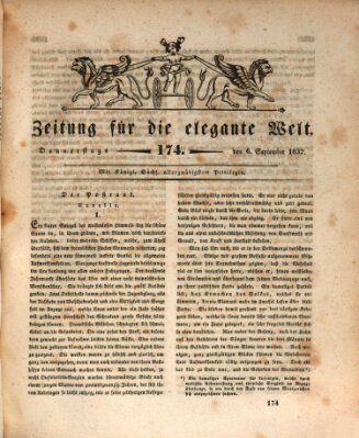 Zeitung für die elegante Welt Donnerstag 6. September 1832
