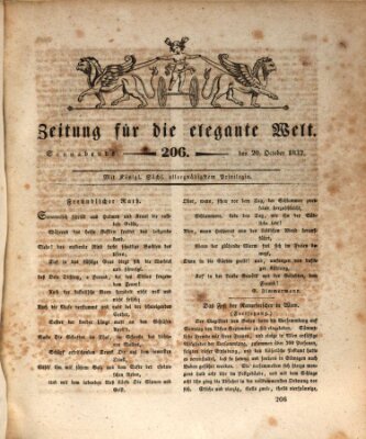 Zeitung für die elegante Welt Samstag 20. Oktober 1832