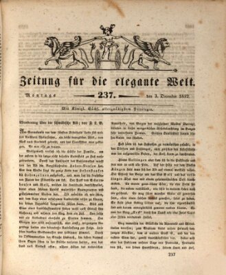 Zeitung für die elegante Welt Montag 3. Dezember 1832