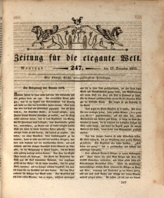 Zeitung für die elegante Welt Montag 17. Dezember 1832