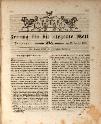 Zeitung für die elegante Welt Freitag 28. Dezember 1832