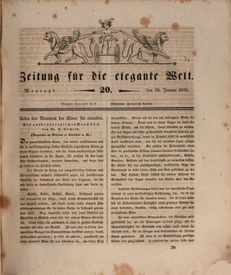 Zeitung für die elegante Welt Montag 28. Januar 1833