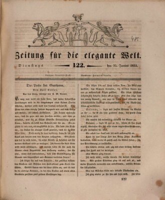 Zeitung für die elegante Welt Dienstag 25. Juni 1833