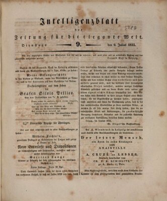 Zeitung für die elegante Welt Dienstag 9. Juli 1833