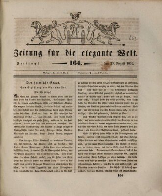 Zeitung für die elegante Welt Freitag 23. August 1833