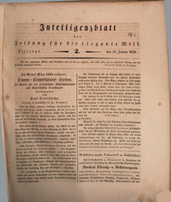 Zeitung für die elegante Welt Freitag 31. Januar 1834