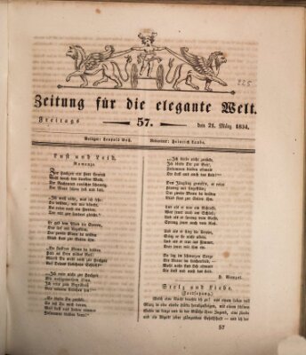 Zeitung für die elegante Welt Freitag 21. März 1834