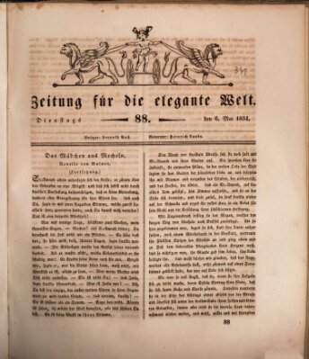 Zeitung für die elegante Welt Dienstag 6. Mai 1834