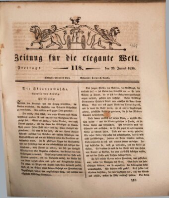 Zeitung für die elegante Welt Freitag 20. Juni 1834