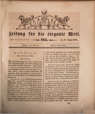 Zeitung für die elegante Welt Samstag 23. August 1834