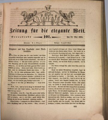 Zeitung für die elegante Welt Samstag 23. Mai 1835