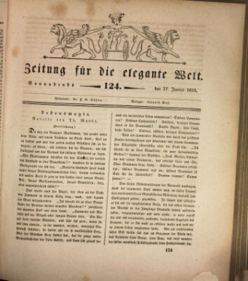 Zeitung für die elegante Welt Samstag 27. Juni 1835