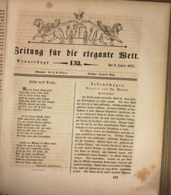 Zeitung für die elegante Welt Donnerstag 9. Juli 1835