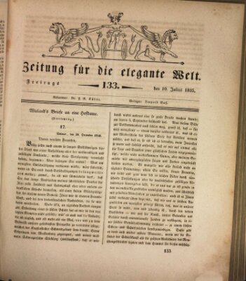 Zeitung für die elegante Welt Freitag 10. Juli 1835