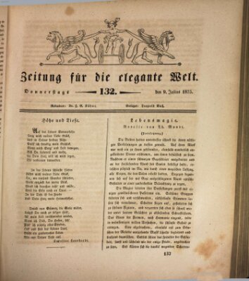 Zeitung für die elegante Welt Donnerstag 9. Juli 1835