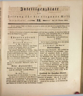 Zeitung für die elegante Welt Samstag 17. Oktober 1835