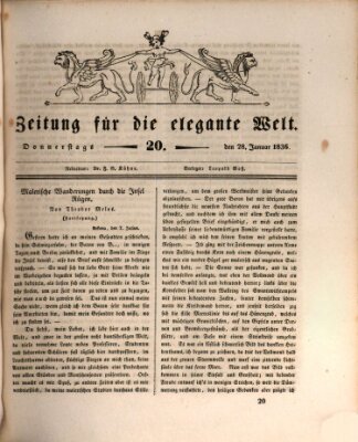Zeitung für die elegante Welt Donnerstag 28. Januar 1836