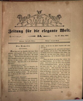 Zeitung für die elegante Welt Freitag 17. März 1837