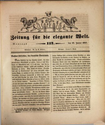 Zeitung für die elegante Welt Montag 19. Juni 1837