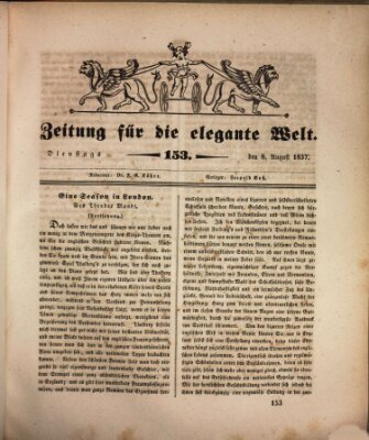 Zeitung für die elegante Welt Dienstag 8. August 1837