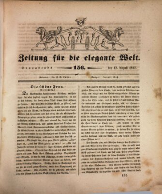 Zeitung für die elegante Welt Samstag 12. August 1837