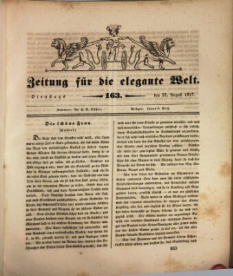 Zeitung für die elegante Welt Dienstag 22. August 1837