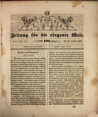 Zeitung für die elegante Welt Dienstag 10. Oktober 1837