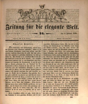 Zeitung für die elegante Welt Freitag 2. Februar 1838
