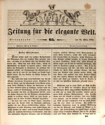 Zeitung für die elegante Welt Samstag 31. März 1838