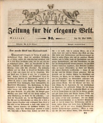 Zeitung für die elegante Welt Montag 14. Mai 1838