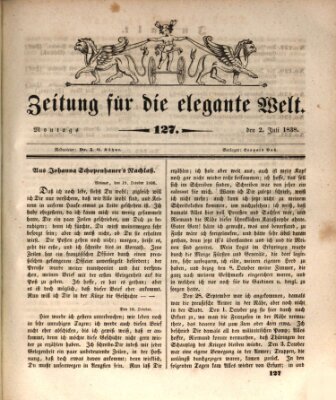 Zeitung für die elegante Welt Montag 2. Juli 1838