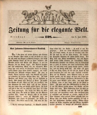 Zeitung für die elegante Welt Dienstag 3. Juli 1838