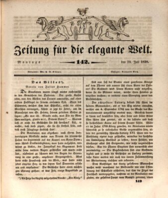 Zeitung für die elegante Welt Montag 23. Juli 1838