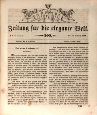 Zeitung für die elegante Welt Freitag 19. Oktober 1838
