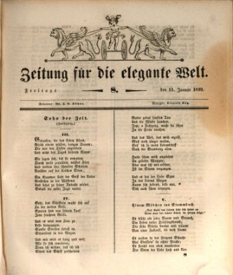 Zeitung für die elegante Welt Freitag 11. Januar 1839