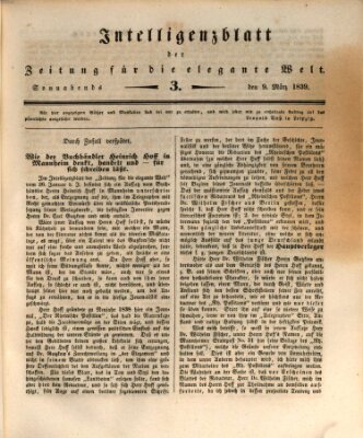 Zeitung für die elegante Welt Samstag 9. März 1839