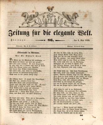 Zeitung für die elegante Welt Freitag 3. Mai 1839
